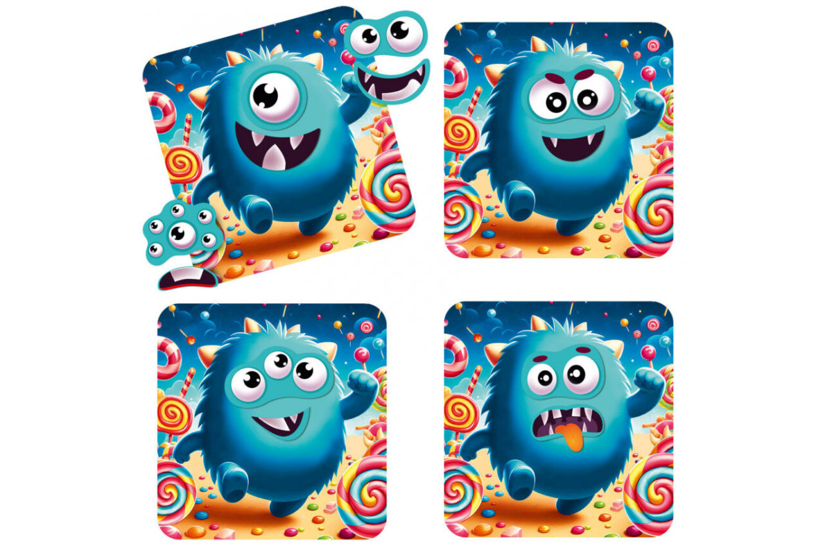 Игра развивающая "Эмоции Монстрика" VT3220-02, 12 магнитов