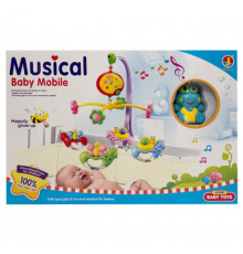 Детский мобиль на кроватку "Лягушонок" 6518B, музыка