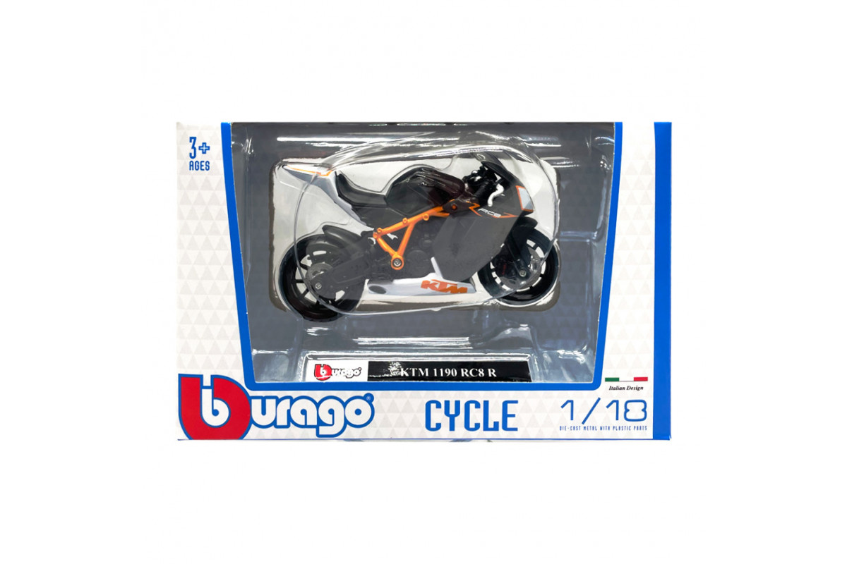 Детская модель Мотоцикла "KTM 1190" Bburago 18-51030-15 масштаб 1:18