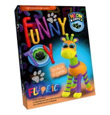 Набор креативного творчества "AIR CLAY "FLUORIC" AICL-FL-01, 4 цвета Жираф