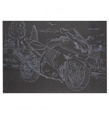 Гравюра А5 "Мотоцикл-3" ГрА5с-19 эконом вариант в пакете 21 х 14,8 см