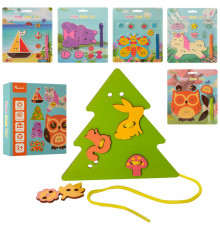 Деревянная игрушка Шнуровка MD 2622