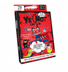 Детская карточная игра "YENOT ДаНетки" Danko Toys YEN-01U укр Красный