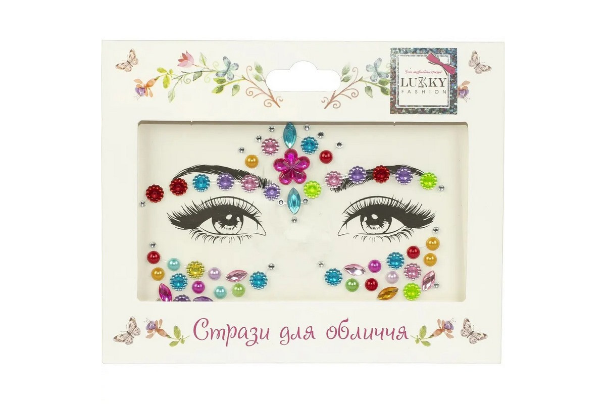 Детские стразы для лица "Цветочная фантазия" T20924