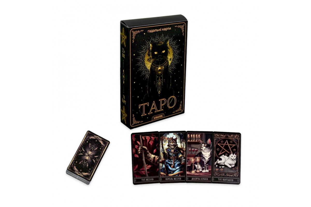 Гадальные карты Таро 30882 колода 78 карт, карта со ссылкой на инструкцию
