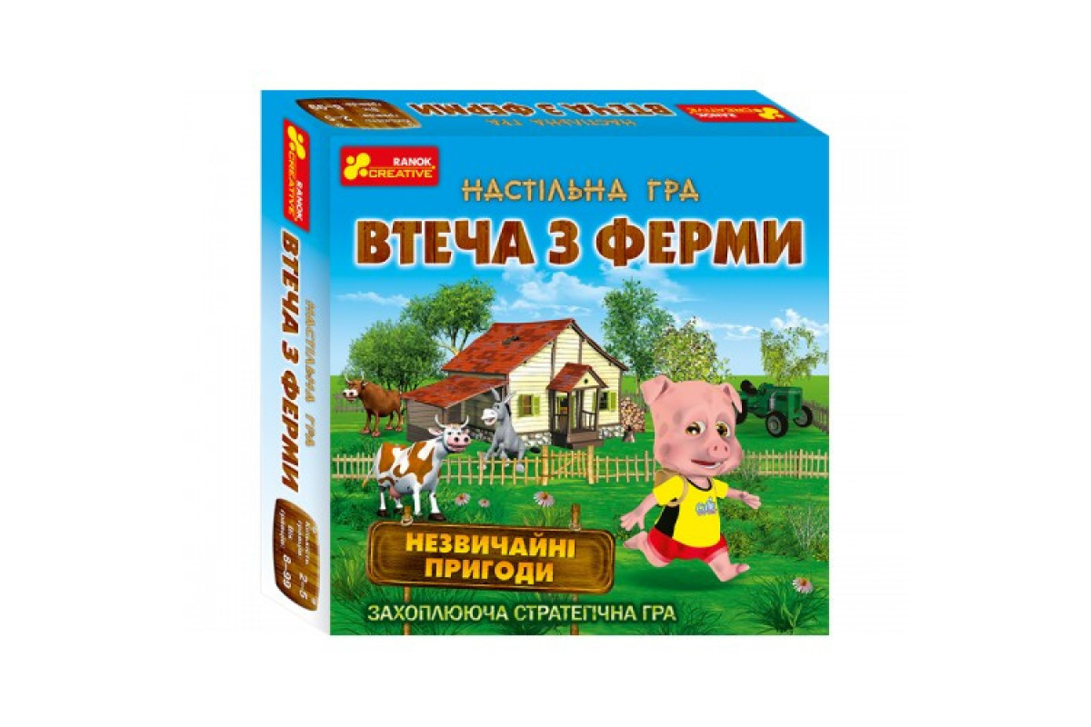 Детская настольная игра "Побег из фермы" 19120057 на укр. языке