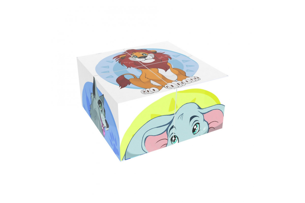 Розвиваючі кубики "Дикі тварини" ТехноК 1820TXK