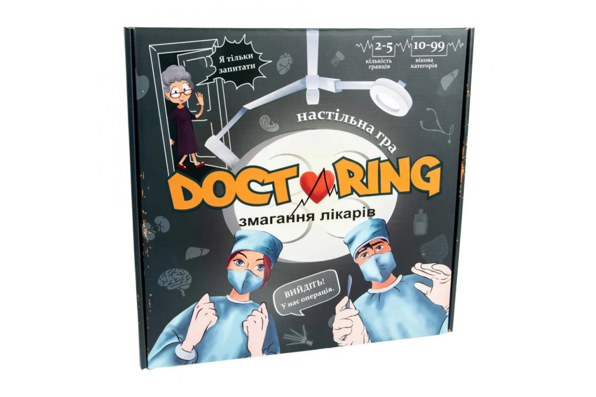 Настольная игра "Doctoring - соревнование врачей" Strateg 30916 укр