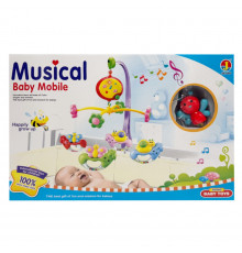 Детский мобиль на кроватку "Бабочка" 6518A, музыка