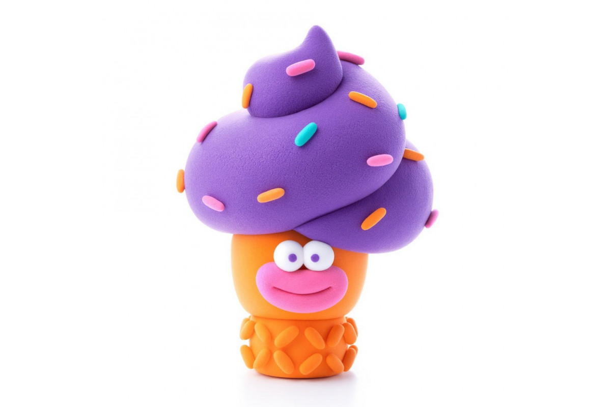 Набор пластилина "Файные мороженые: Торнадик" ЛИПАКА 30144-UA01 самостоятельно затвердевает