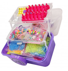 Детский набор для плетения браслетов "Loom" 16202(Violet) в чемодане