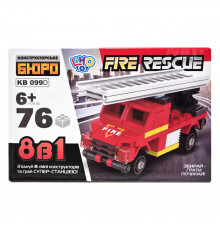 Дитячий конструктор Пожежна служба порятунку Fire Rescue KB 099D 76 деталей