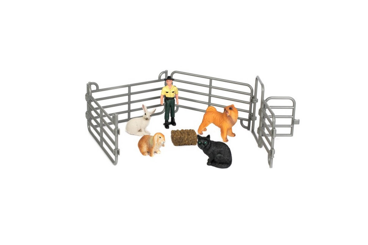 Детский игрушечный набор "Ферма" Q9899-X13_3 собака, кошка, кролики