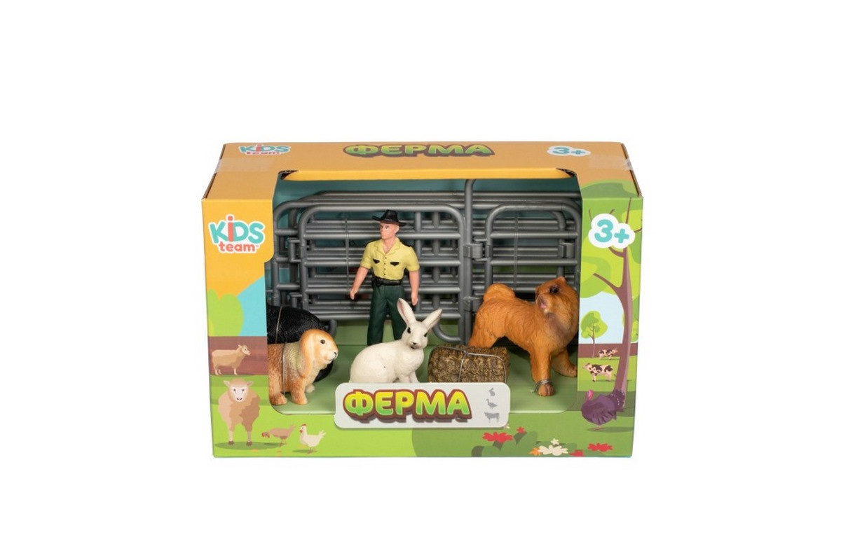 Детский игрушечный набор "Ферма" Q9899-X13_3 собака, кошка, кролики