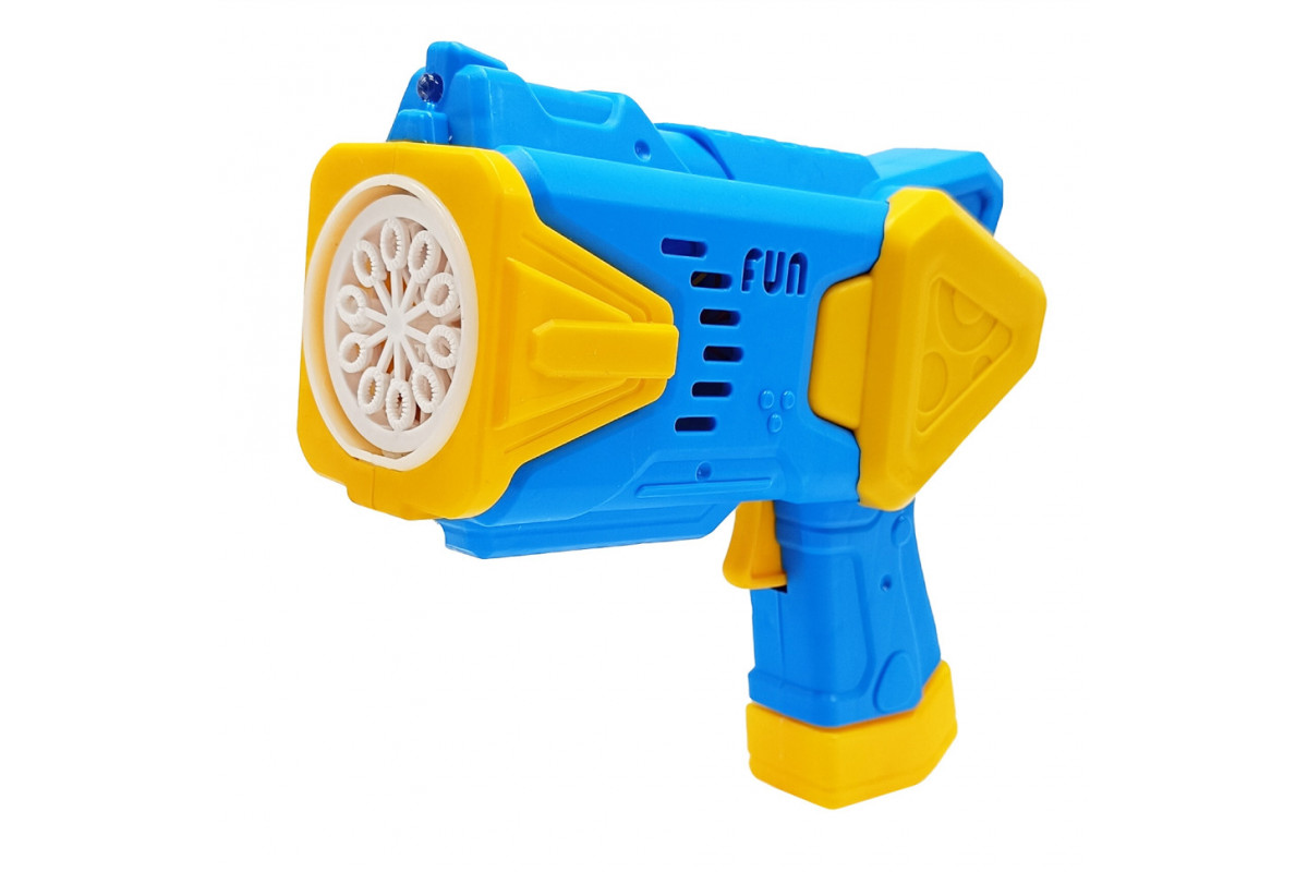 Детский генератор мыльных пузырей Пистолет 2238(Blue) со светом