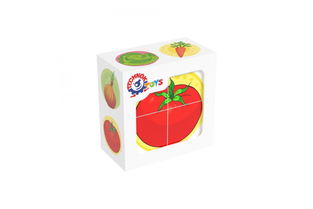Розвиваючі кубики "Овочі"; ТехноК 1349TXK