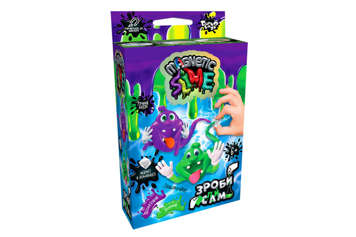 Безпечний набір для проведення дослідів "Crazy Slime Magnetic" SLM-Mg-02-01U,02U міні Вид 2