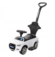 Детская каталка-толокар M 3503A-1 Белый, с родительской ручкой