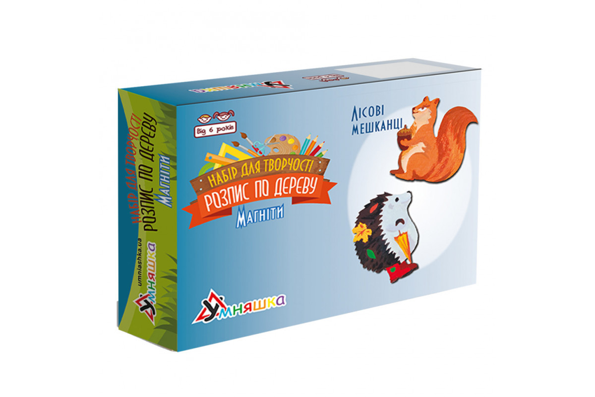 Набор детского творчества Роспись по дереву «Магниты-лесные жители» РД-006