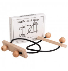 Мини головоломка Индийский трюк Заморочка 5003 деревянная
