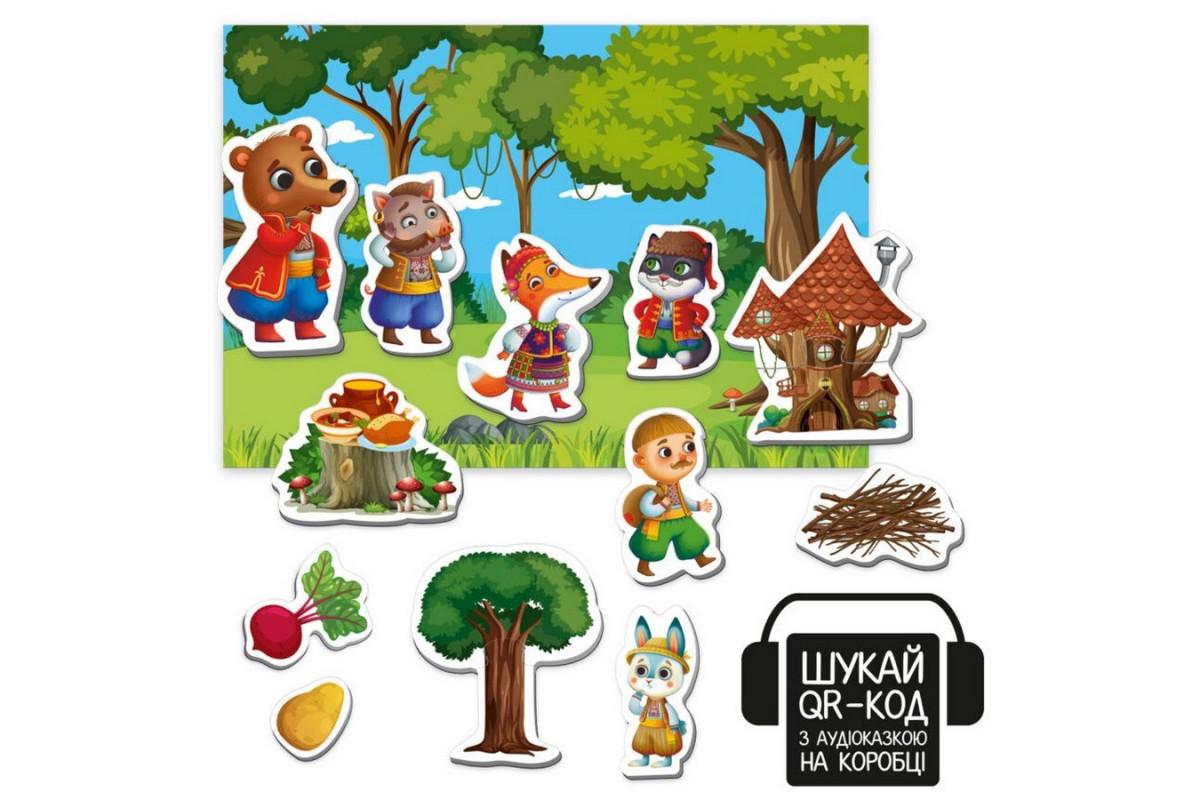 Детский развивающий магнитный театр "Пан Коцкий" VT3206-34 с аудиосказкой Сказочные голоса