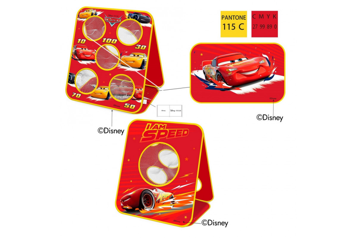 Дитячий ігровий набір мішені "Тачки" Bambi LM1015, 6 мішечків