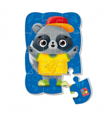 Детский магнитный пазл "Енот" VT3205-91, 12 элементов