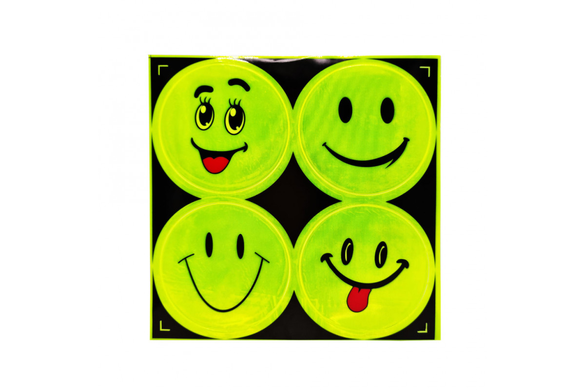 Наклейка светоотражающая "Смайл" 133SP 4 штуки Вид-5