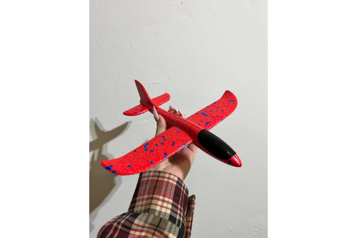 Детский метательный самолёт-планер C28004(Red) длина 38 см