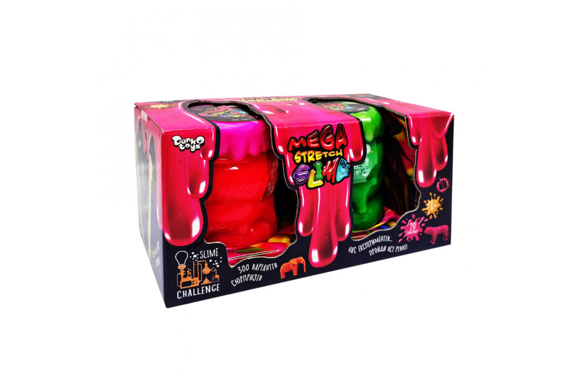 Вязкая масса "Mega Stretch Slime" SLM-11-02U 2 банки Вид 3
