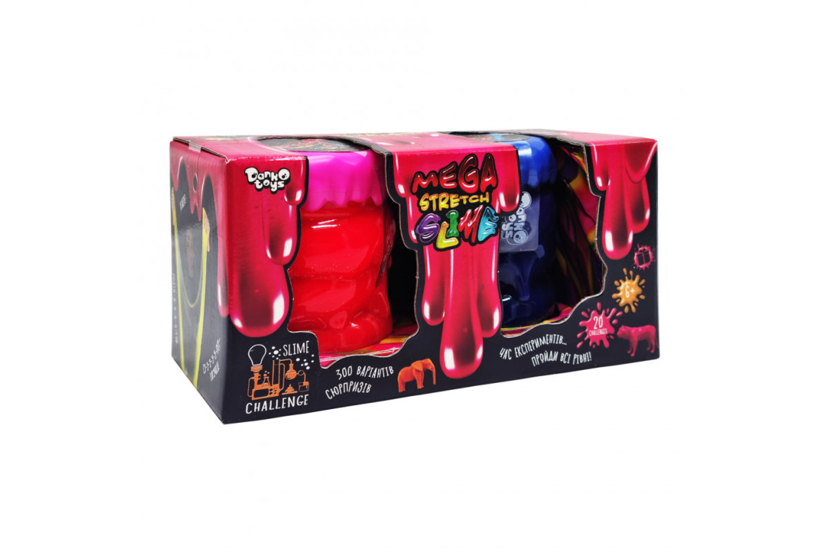 Вязкая масса "Mega Stretch Slime" SLM-11-02U 2 банки Вид 4