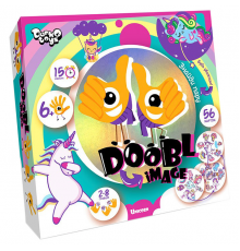 Развлекательная настольная игра "Doobl Image" DBI-01-01U на укр. языке Единороги