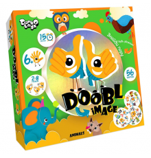 Развлекательная настольная игра "Doobl Image" DBI-01-01U на укр. языке Животные