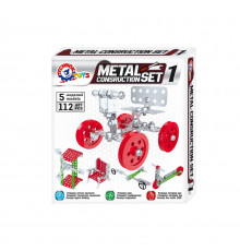 Детский "Конструктор металлический" ТехноК 6399TXK, 112 деталей