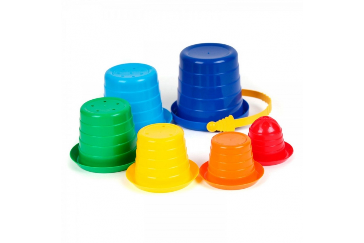 Игровой набор "Пирамидка "Сомбреро №2" ТехноК 2674TXK, 6 элементов