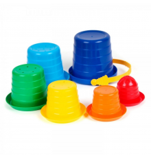 Игровой набор "Пирамидка "Сомбреро №2" ТехноК 2674TXK, 6 элементов