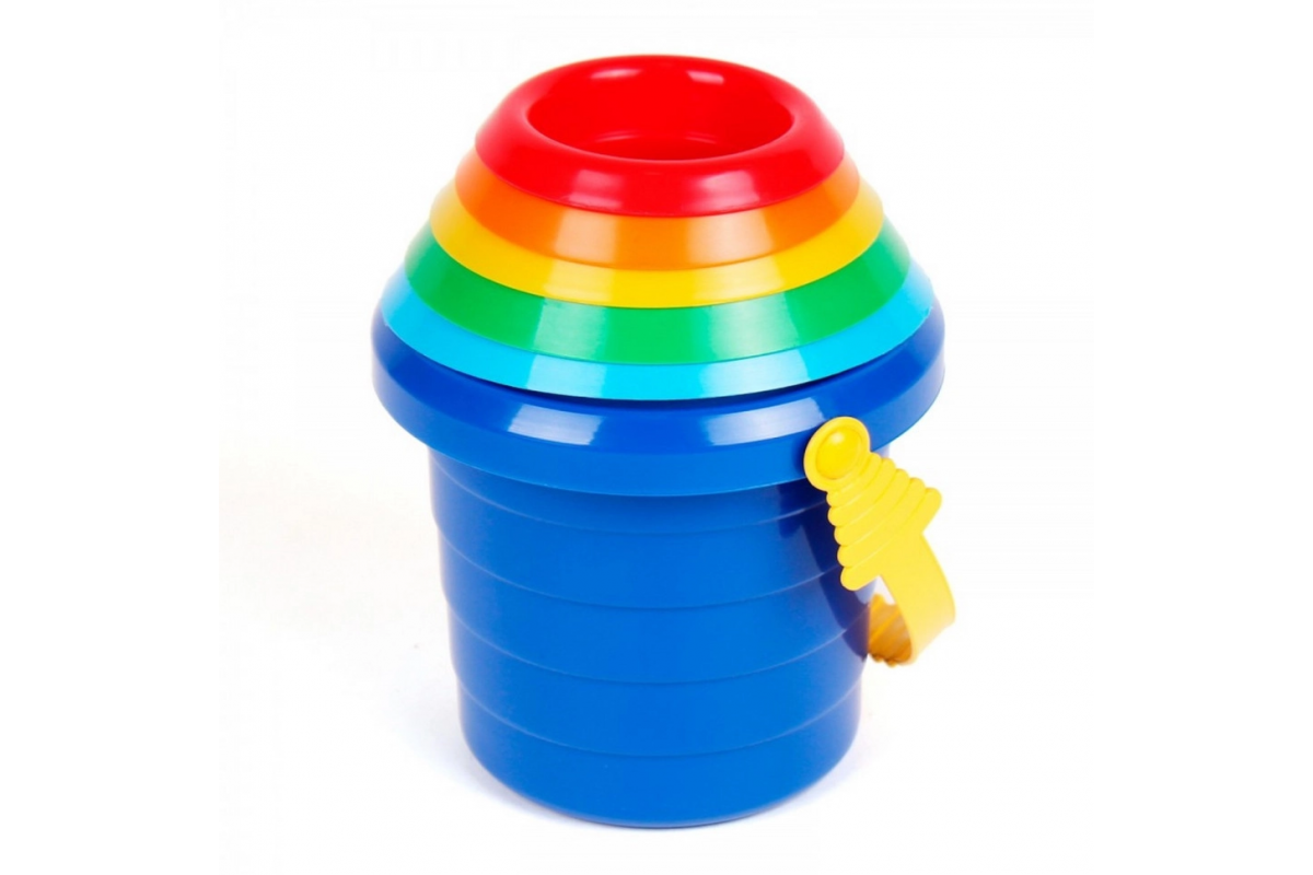 Игровой набор "Пирамидка "Сомбреро №2" ТехноК 2674TXK, 6 элементов