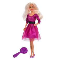 Детская кукла "Вечерняя красавица" DEFA 8226(Violet) расческа