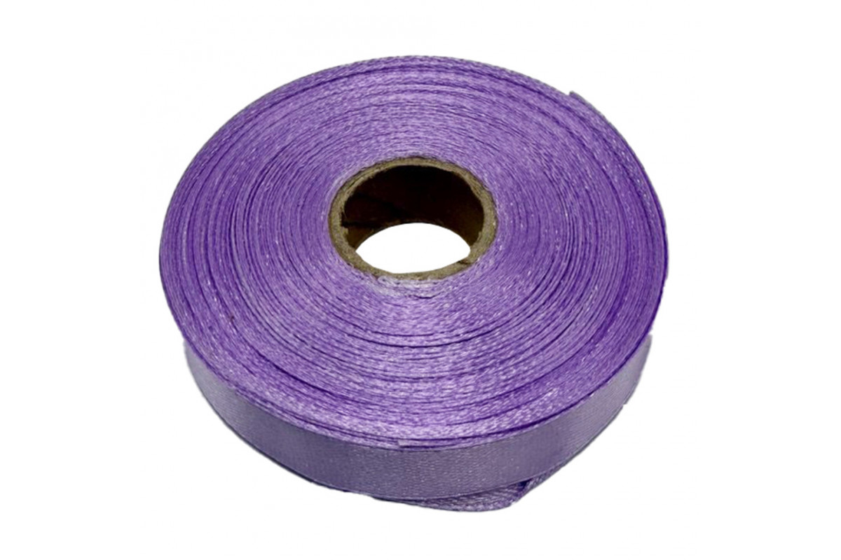 Атласна стрічка для рукоділля АБ-622, 1,2 см х 23 м, фіалкова
