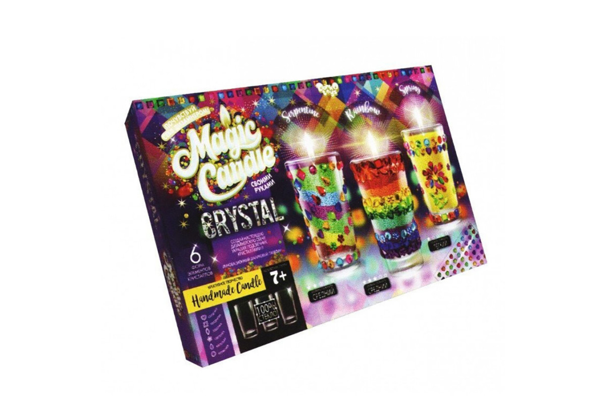 Комплект креативної творчості MAGIC CANDLE CRYSTAL 7320DT, 3 свічки в комплекті