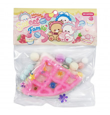 Антистресс Сквиш "Мягкие Венские вафли" SKWT-205(Pink) треугольные