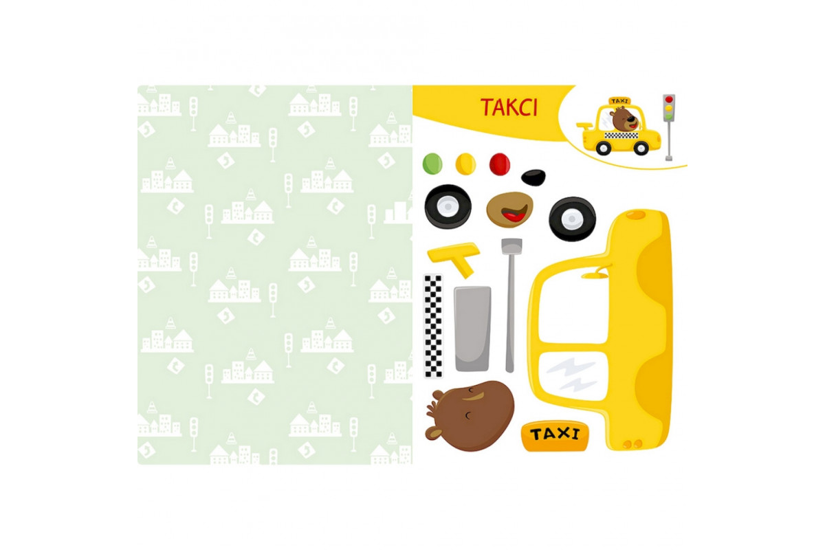 Альбом із шаблонами Вирізай. Клей. Грай "У місті" 1747010, 16 сторінок