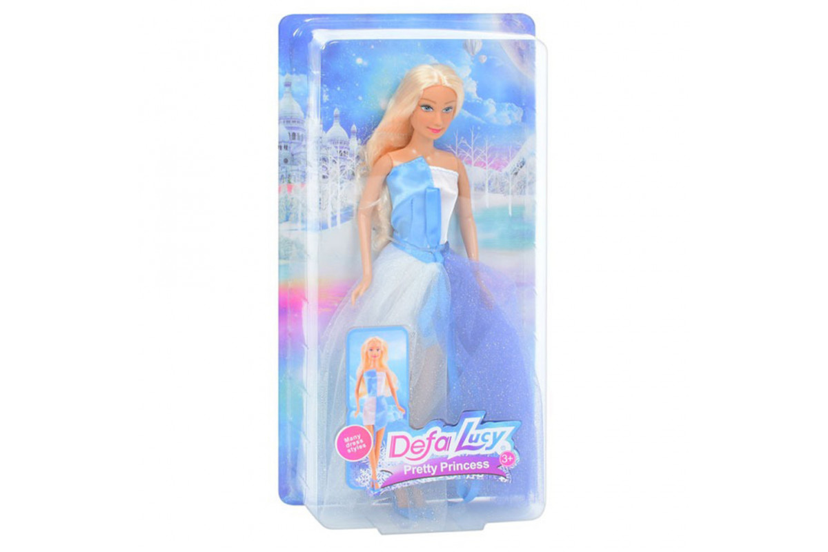 Дитяча іграшкова Лялька 8456 у бальній сукні Синій