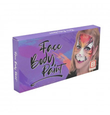 Дитячий набір аквагриму Cel-2504 палетка, неон, 8 кольорів