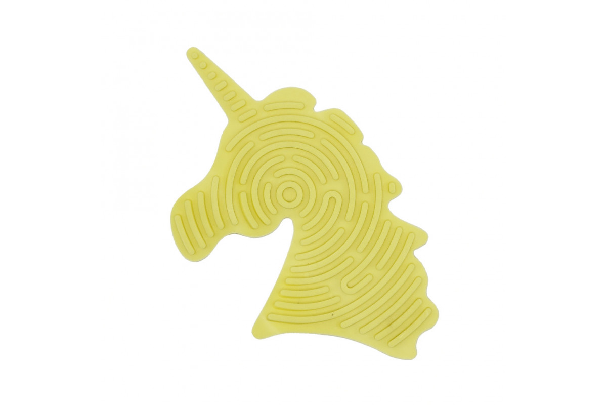 Детская развивающая доска для сенсорной активности "Единорог" GS0108 двусторонняя Желтый