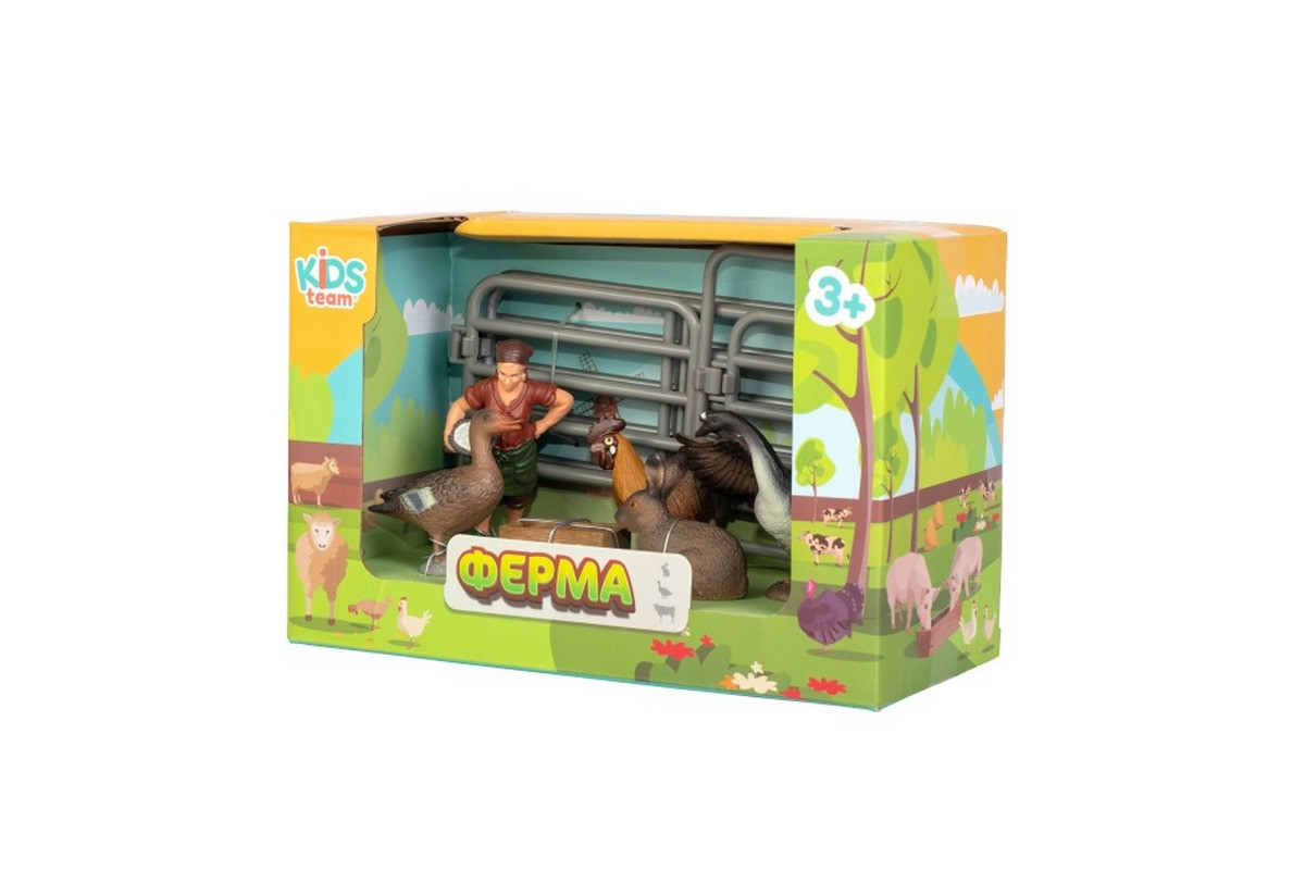 Детский игрушечный набор "Ферма" Q9899-X14_3 гусь, утка, петух