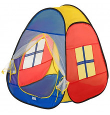 Детская палатка "Пирамида" 1423, 86 х 77 х 74 см 1 вход-сетка 2 окна-сетки
