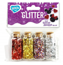 Набор для творчества "Глиттер для декорирования" 90019, 4 цвета