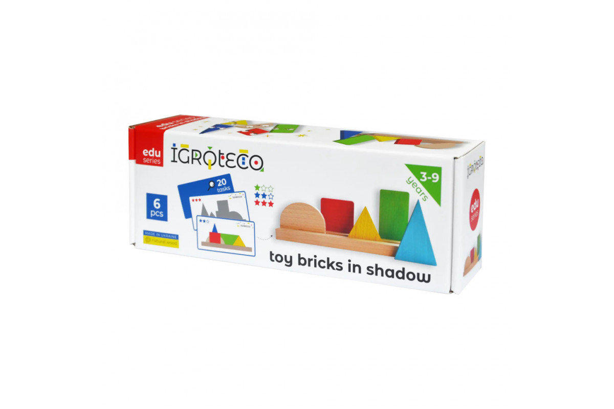 Игрушка развивающая "Фигуры и Тени" 900606 деревянная