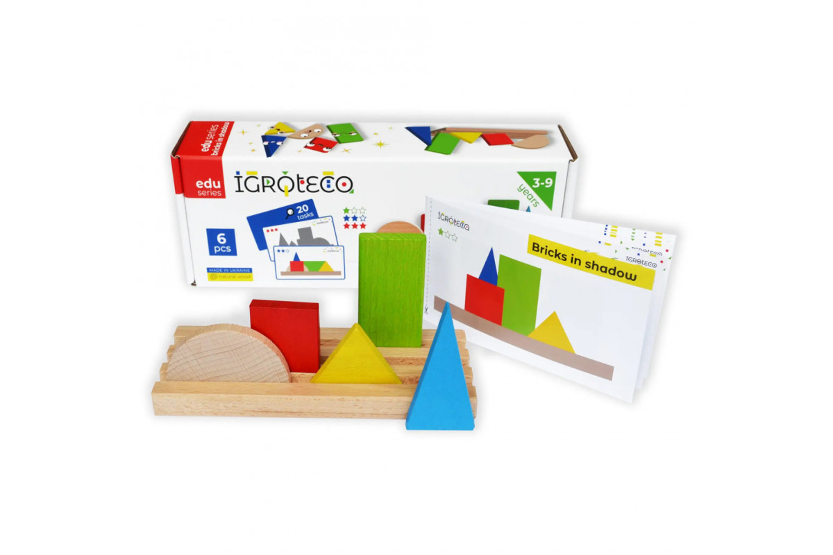 Игрушка развивающая "Фигуры и Тени" 900606 деревянная